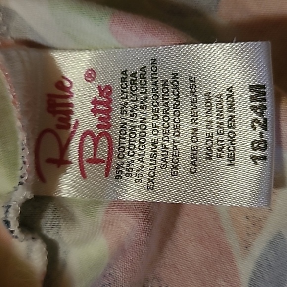 Ruffle Butts* Pink Floral Dress* Sz 18-24 months - Picture 4 of 4